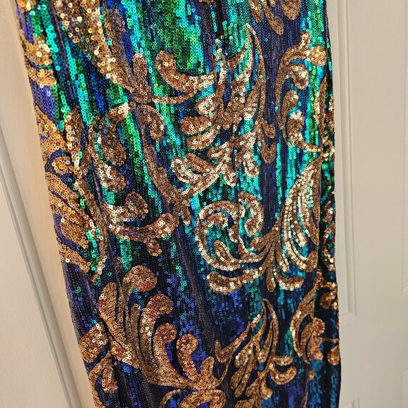 Iridescent Sequin Gown - Picture 6 of 10